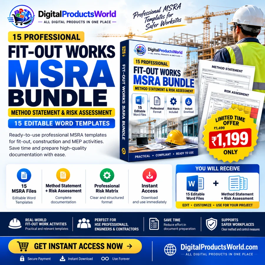 15 Professional Fit-Out Works MSRA Bundle preview