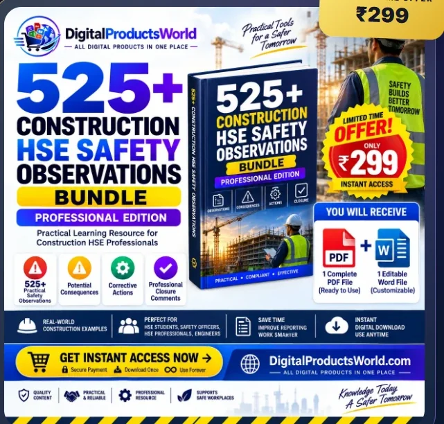 525+ Safety Observations Bundle